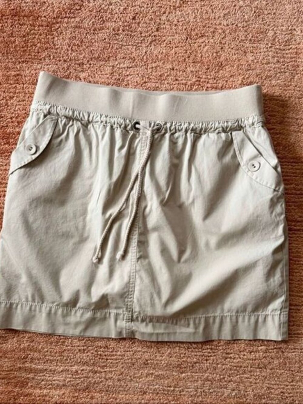 Chaps Sport Khaki Athletic Skort Size S Built In Shorts Pockets